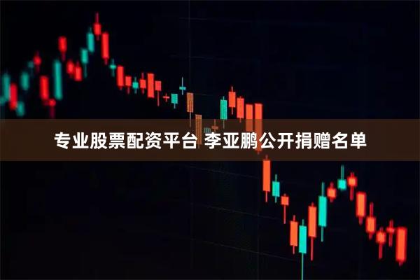 专业股票配资平台 李亚鹏公开捐赠名单