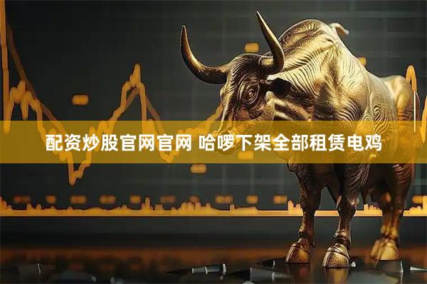 配资炒股官网官网 哈啰下架全部租赁电鸡